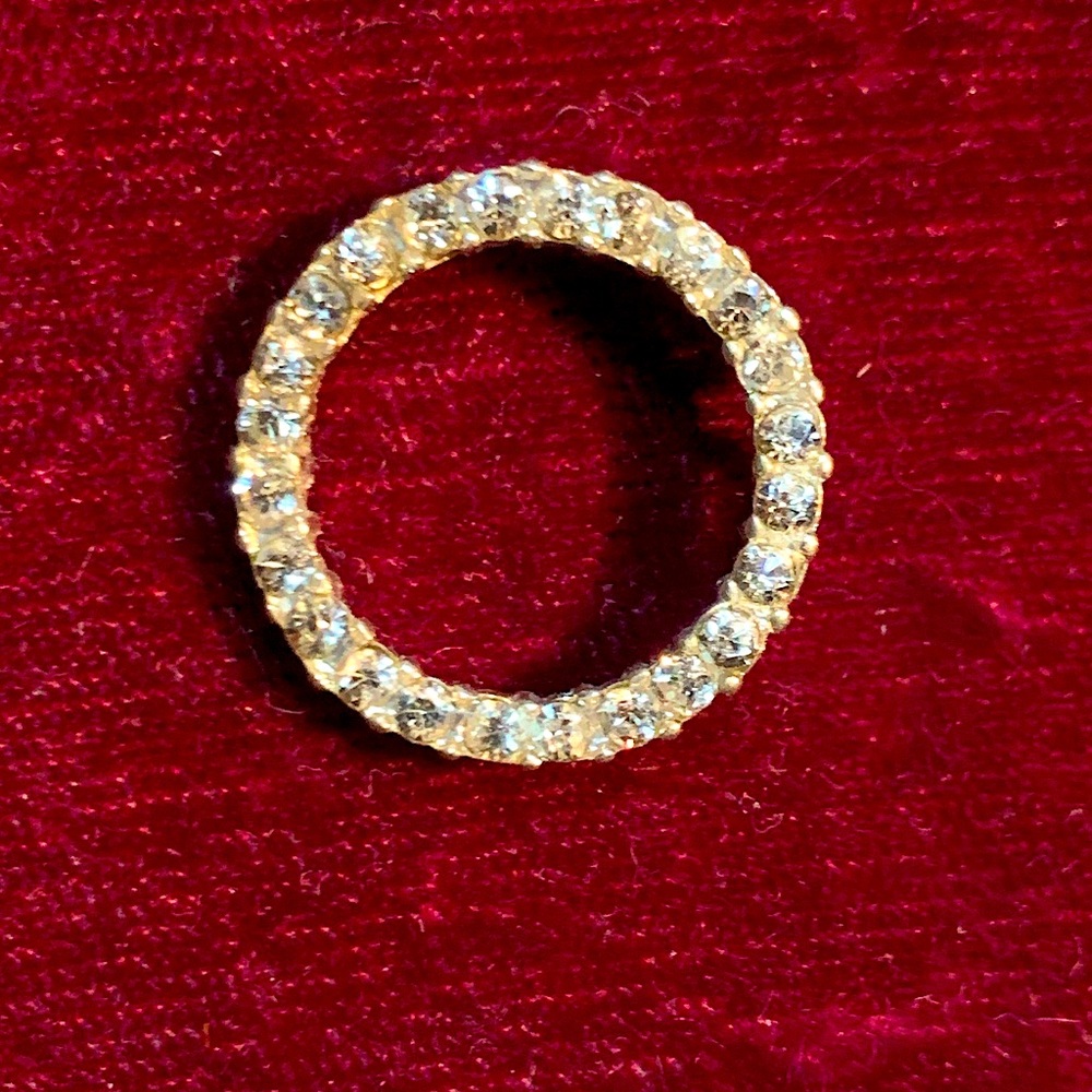 10k Gold & Sapphire Plated Necklace Pendant